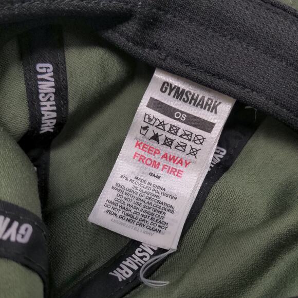 Gymshark Slideback Hat Green One Size Adjustable 6 Panel Polyester Blend - Picture 8 of 8